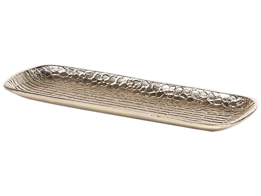 Zestaw 2 pater dekoracyjnych BRANTAS Metal Złoty_849345