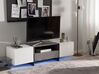 Mueble TV con LED efecto concreto blanco RUSSEL_760651