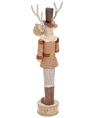 Set of 2 Figurines HAMARI 66/68 cm Bear Reindeer Beige_1156744