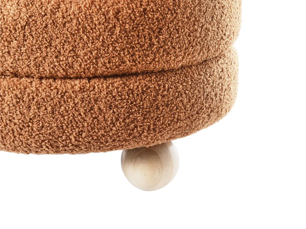 Puf CHILLY Boucle Złoty brąz_961888
