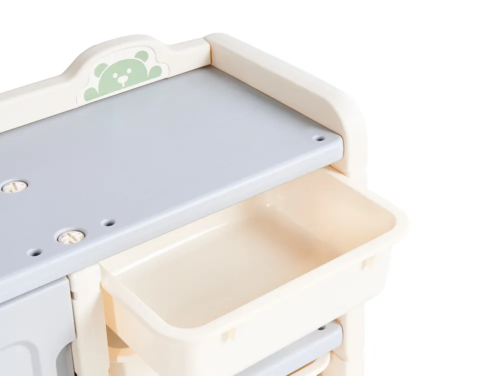 Toy Storage Organiser BULLI Truck 67 cm Beige_1123528