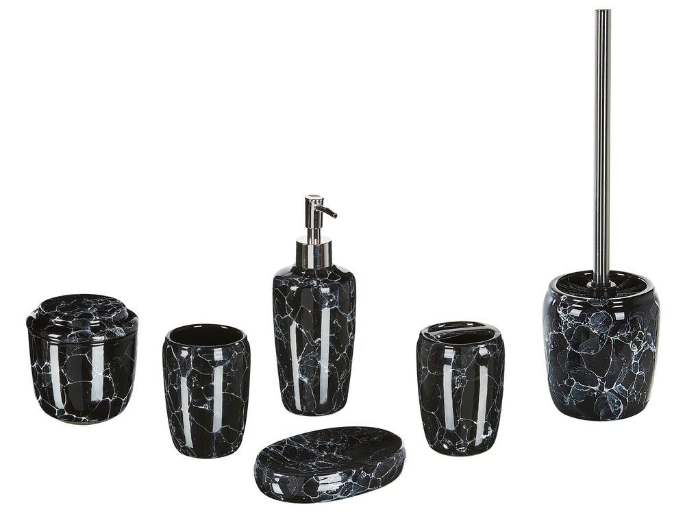 6 Piece Bathroom Set Full Bathroom Accessories 6 Piece Set In Matt