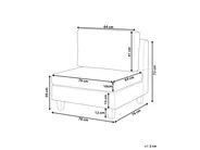 Sezione a 1 posto FEVIK Tessuto Grigio chiaro_763558