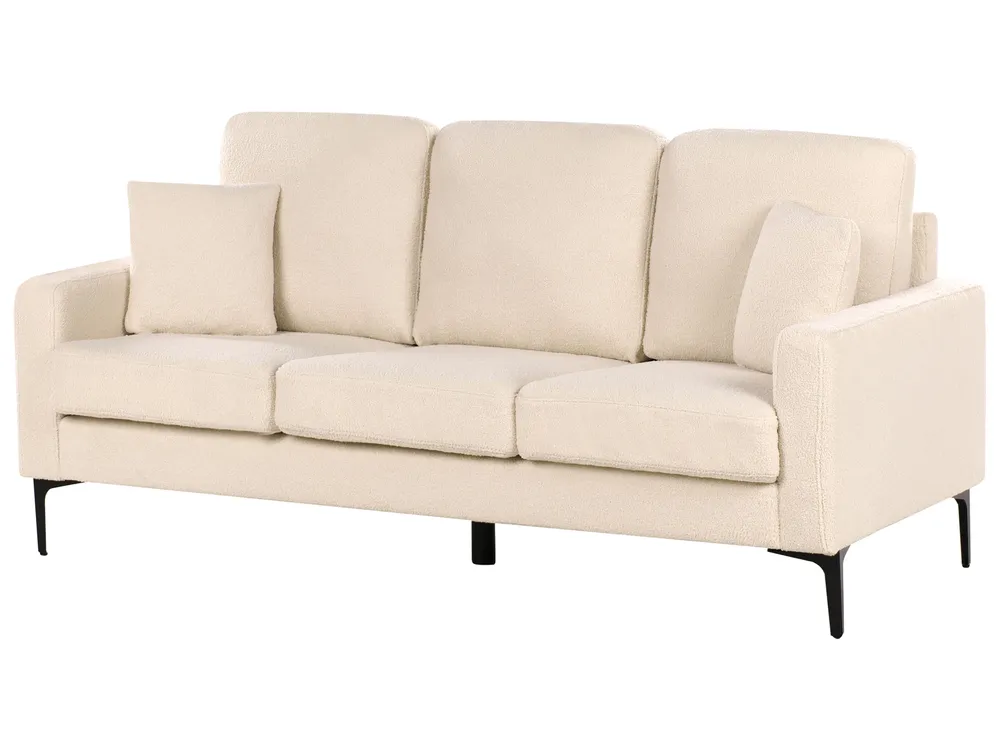 Sofa 3 Seater GAVLE Boucle Beige_968513