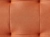 Faux Leather Footstool Orange MURDO_937603