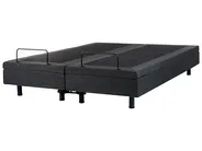 Adjustable Bed without Headboard Fabric DUKE 160 x 200 cm (EU King Size) Dark Grey_951863