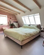 Bed Corduroy MELLE 140 x 200 cm (EU Double) Taupe_951663