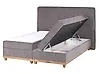 Divan Bed with Storage DYNASTY Fabric Taupe 160 x 200 cm (EU King Size)