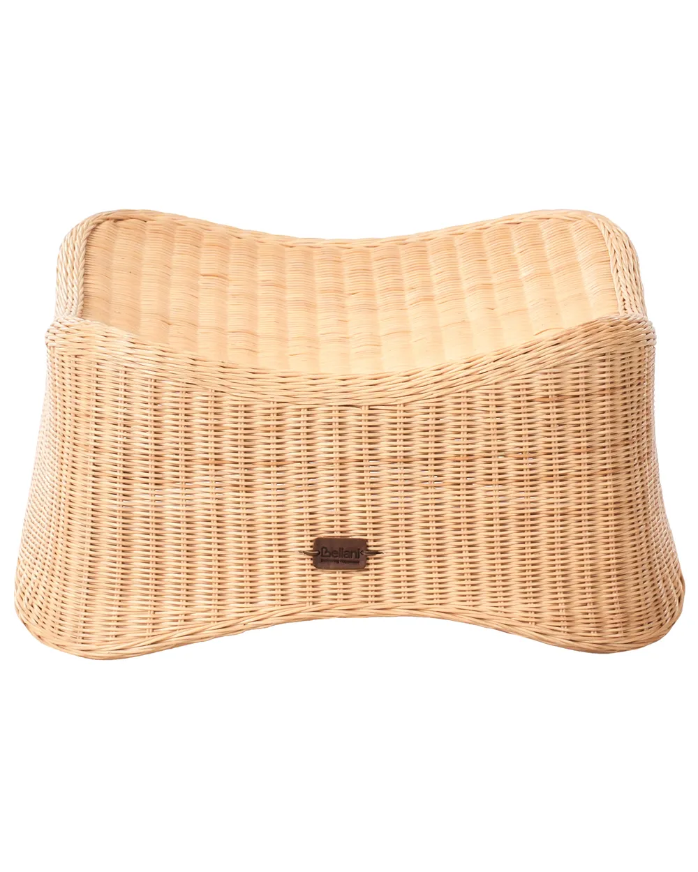 Fotel ogrodowy z otomaną AIGANI Rattan Naturalny_999435