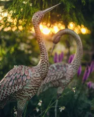 Garden Statue BOFFA Crane Brown_1116854
