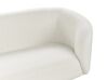 Conjunto de sofás 6 lugares em tecido bouclé preto e branco LOEN_920405