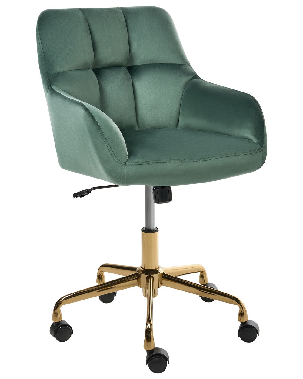 Sedia da scrivania PALMDALE Velluto Verde scuro
