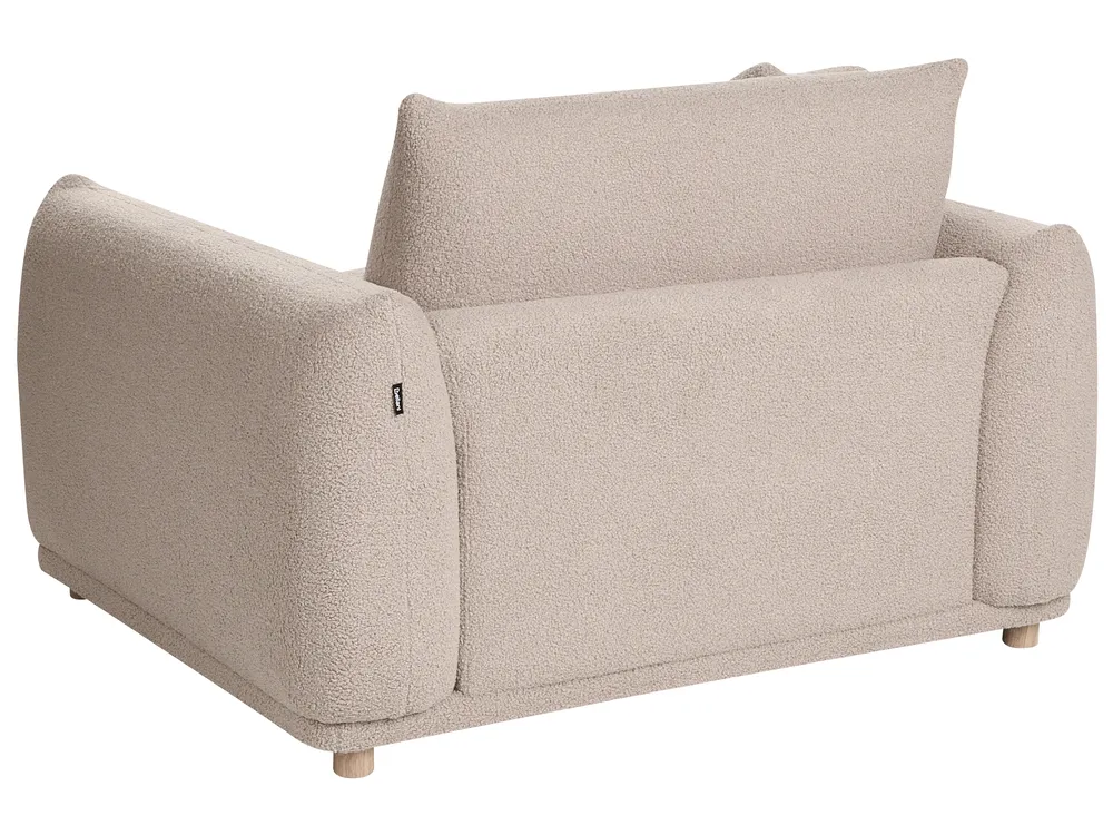 Living Room Set 5 Seater JUBEK Boucle Beige_1078448