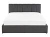 Faux Leather EU Double Size Ottoman Bed Grey DREUX_793249