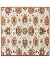 Wool Area Rug 200 x 200 cm Beige and Brown EZINE_848450