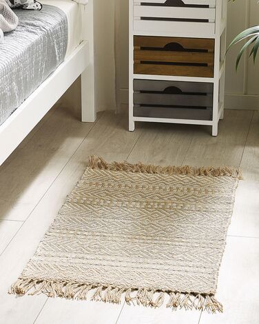 Jute Runner Rug 50 x 80 cm Beige DORTYOL