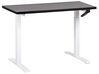 Bureau à hauteur réglable 120 x 72 cm noir et blanc DESTINES_898793