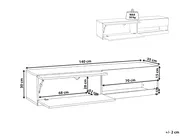 Szafka RTV LED EDMONTON Biały_1030562