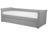 Fabric EU Single Trundle Bed Light Grey LIBOURNE_759992