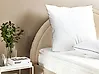 Set of 2 Bed Pillows PELISTER Low 80 x 80 cm Microfibre White