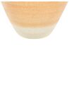 Terakotová dekorativní váza 34 cm oranžová/béžová SKIONE_850850