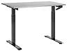 Escritorio de altura regulable manual DESTINES 120 cm x 72 cm Gris/Negro