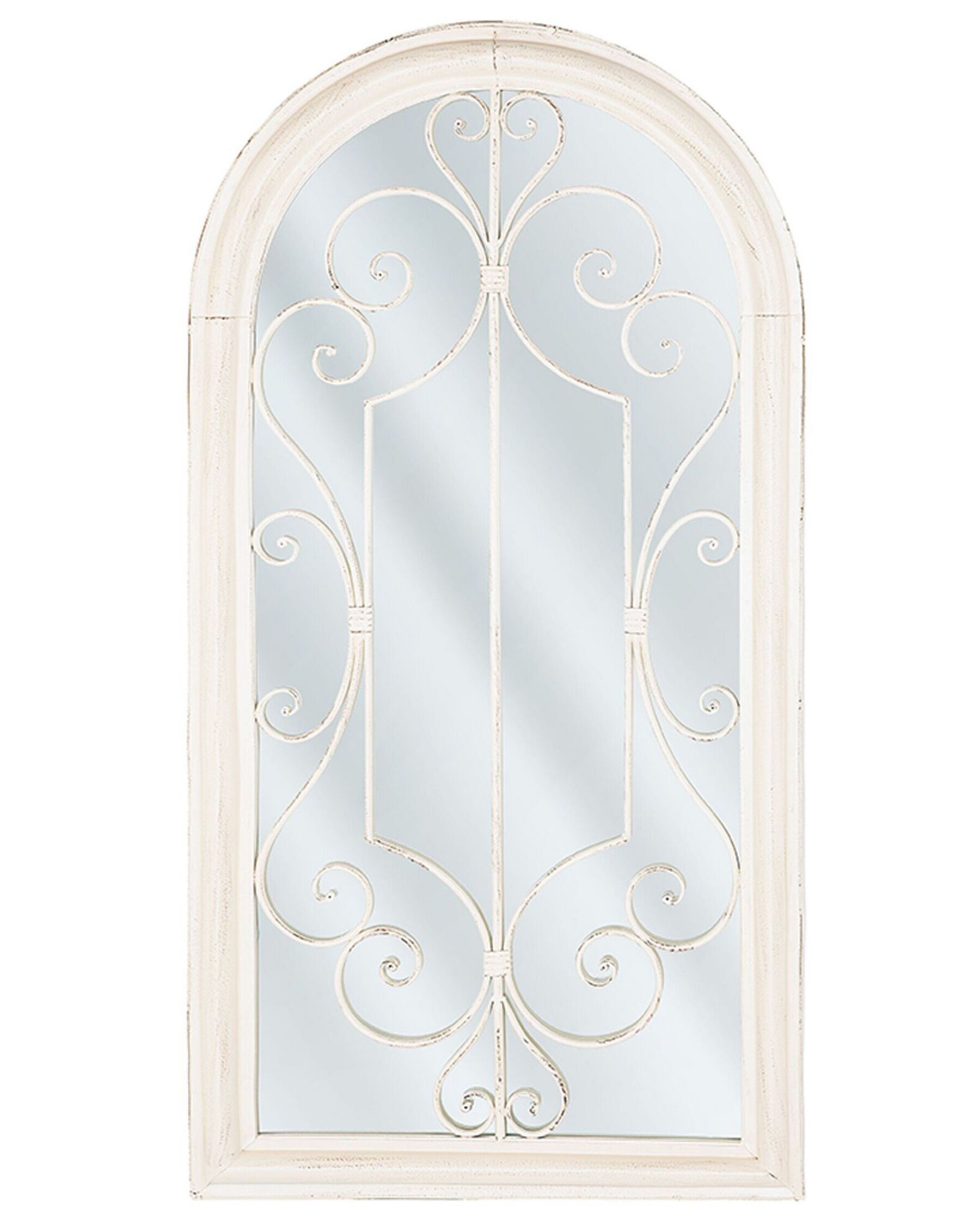 Specchio da parete metallo bianco 49 x 97 cm CAMPEL_747990