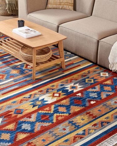 Wool Kilim Area Rug 200 x 300 cm Multicolour NORAKERT