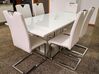 Jedálenský stôl 180 x 90 cm biela/strieborná KALONA_820859