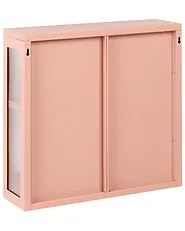 Fali szekrény 60 cm Fém Barackrózsaszín_1160902
