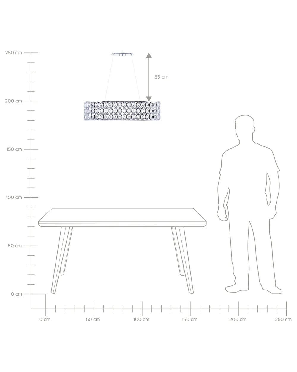 Lampadario TENNA Metallo Argento_709179