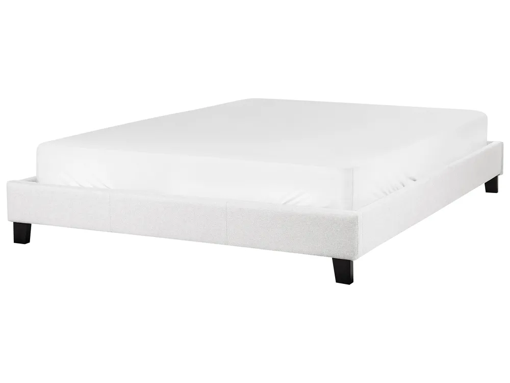 Set 4 sedie in tessuto grigio chiaro con gambe in metallo nero - Rapsodia