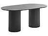 Dining Table SHERIDAN Black 180 cm 100 cm