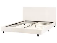 Bed Boucle ALBI 160 x 200 cm (EU King Size) Off-White_981932