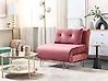 Single Sofa Bed VESTFOLD Velvet Pink