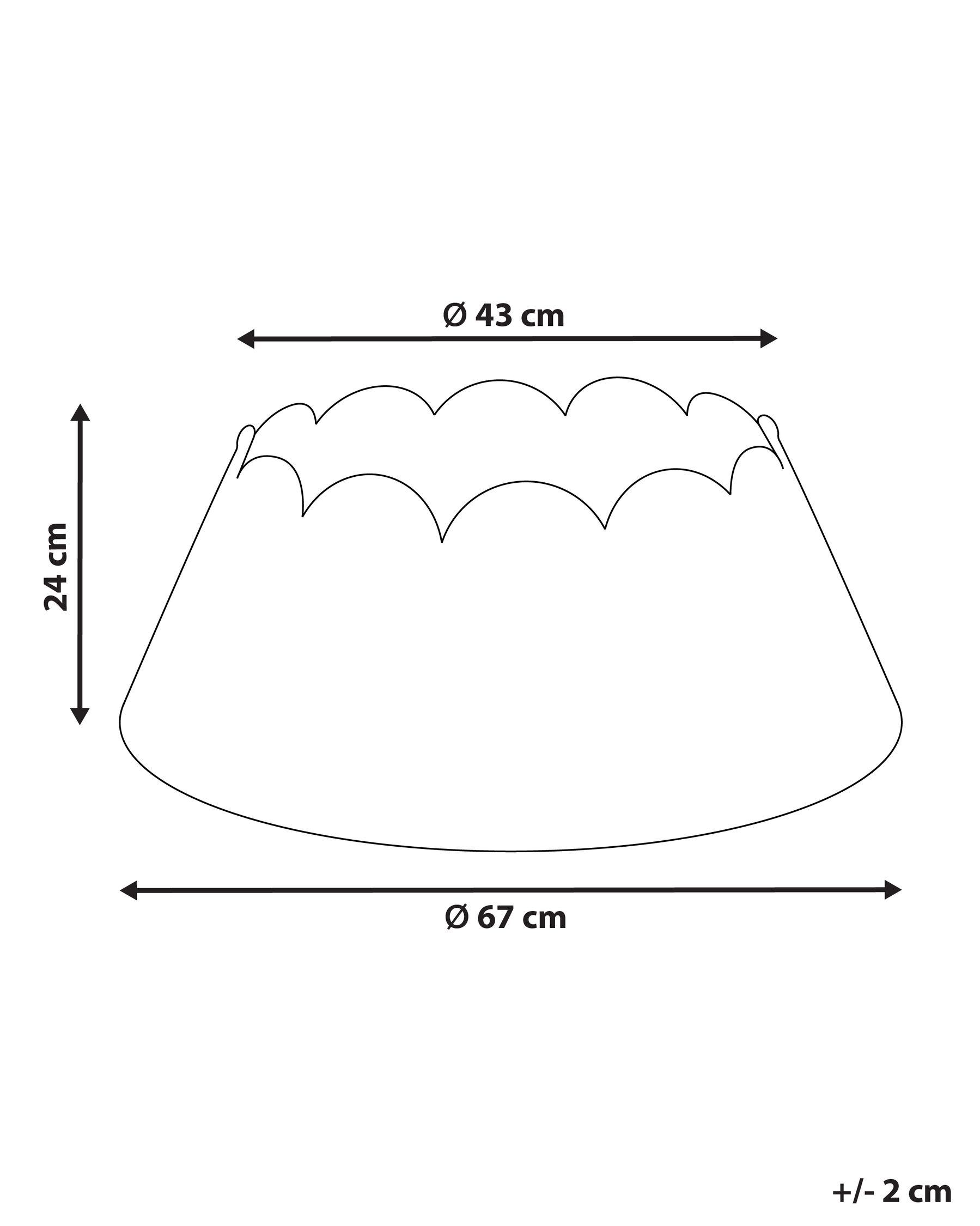 Osłonka pod choinkę GIVRE 67 cm Trawa morska Naturalny_1011337