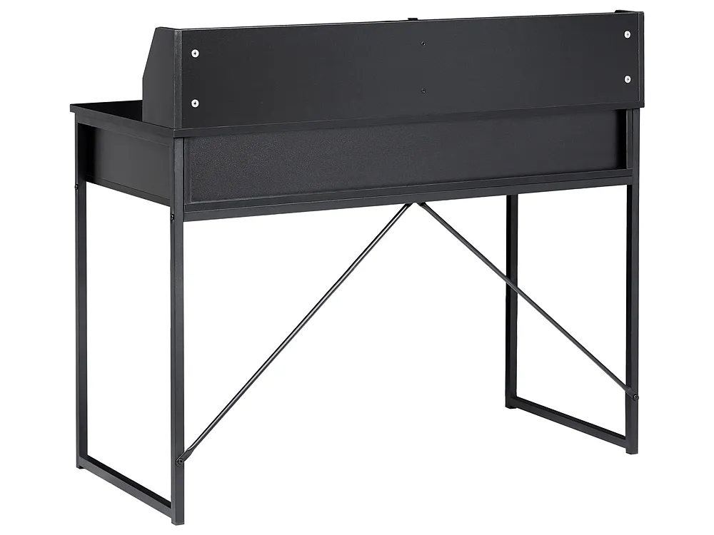 Polcos íróasztal ZYRA 110 cm 50 cm Fekete_1191691