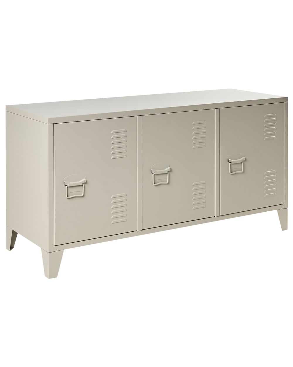 Meuble de rangement CARDIFF Métal Beige clair