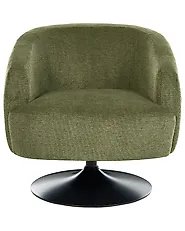 Swivel Armchair NORAGER Fabric Green_1169082