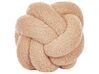 Boucle Knot Cushion 19 x 19 cm Beige MALNI_854779