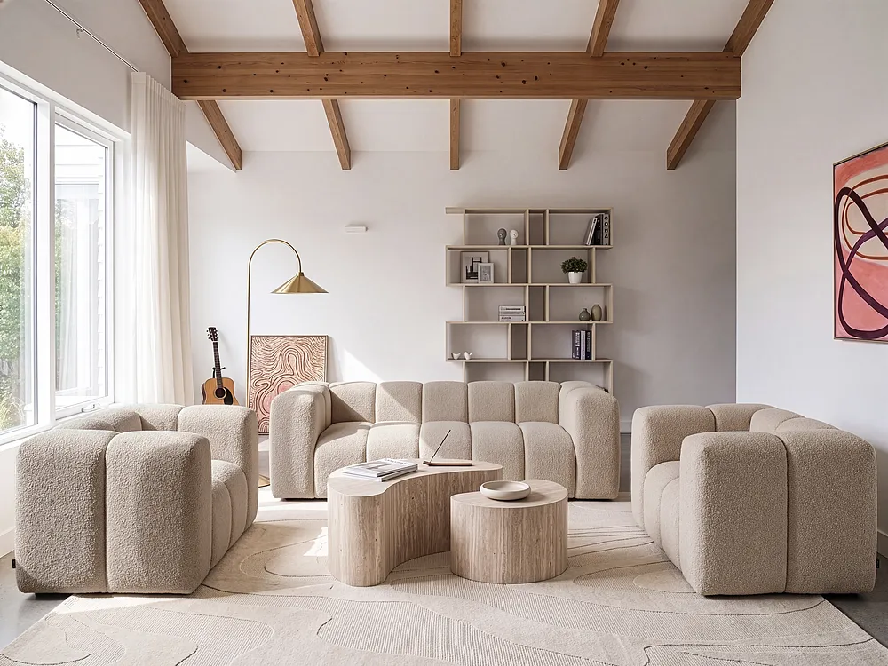 Armchair ANTOLA Boucle Beige_1161539