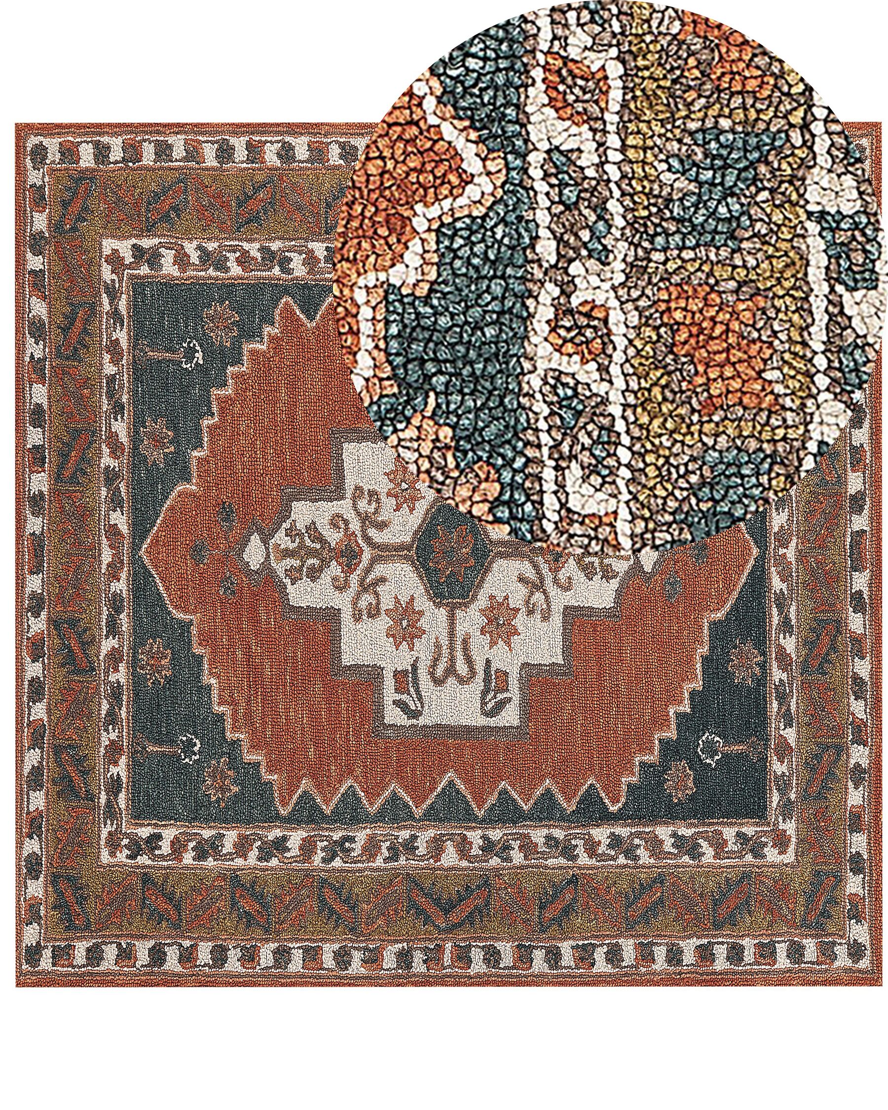 Vlněný koberec 200 x 200 cm vícebarevný GELINKAYA_836900
