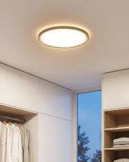 LED Ceiling Lamp VELORA with Remote with Dimmer Black_1167878