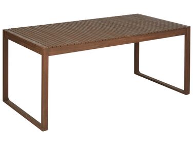 Stół ogrodowy akacjowy 180 x 90 cm ciemne drewno SASSARI