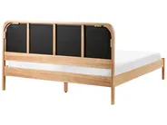 Bed Pine Wood DOSCHES 160 x 200 cm (EU King Size) Light Brown_1020176