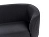 Háromszemélyes fekete kárpitozott kanapé LOEN_920345