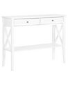 2 Drawer Console Table White AVENUE_751676