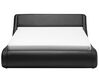 Faux Leather EU Super King Ottoman Bed Black AVIGNON_689724