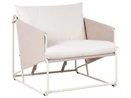 Set di divani da giardino 3 posti PONTE Metallo Beige chiaro_1013352