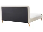 Bed Faux Linen RENNES 180 x 200 cm (EU Super King) Light Beige_684039